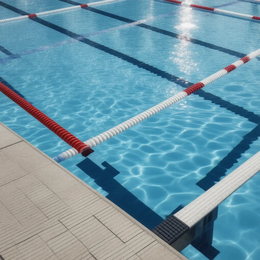 A racing pool: middle-distance swimming falls in the one-to-four-minute window