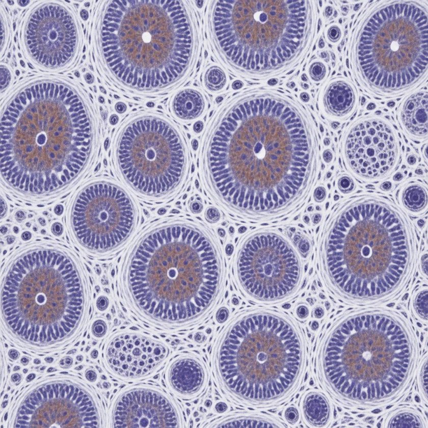Fast and slow muscle fibres side by side