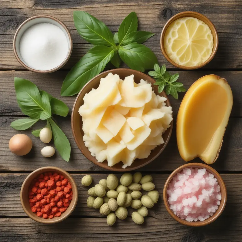 Still-life of fresh Collagen as whole food
