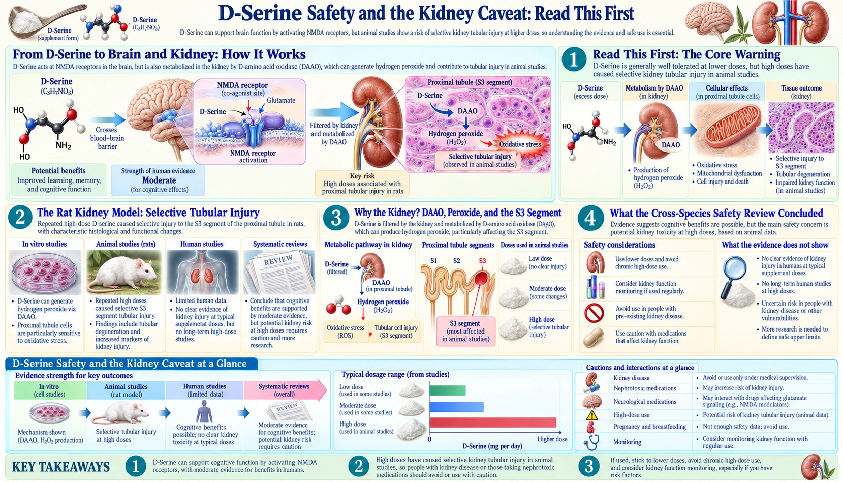 Safety and the Kidney Caveat — scientific infographic poster