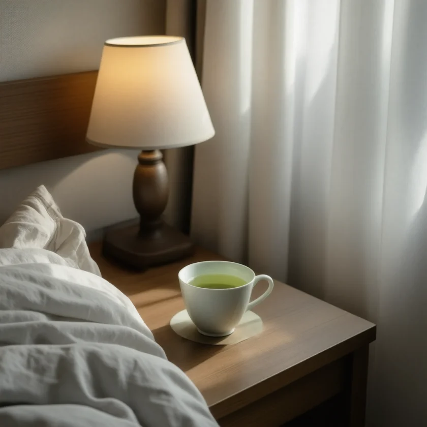 A cup of tea in the evening