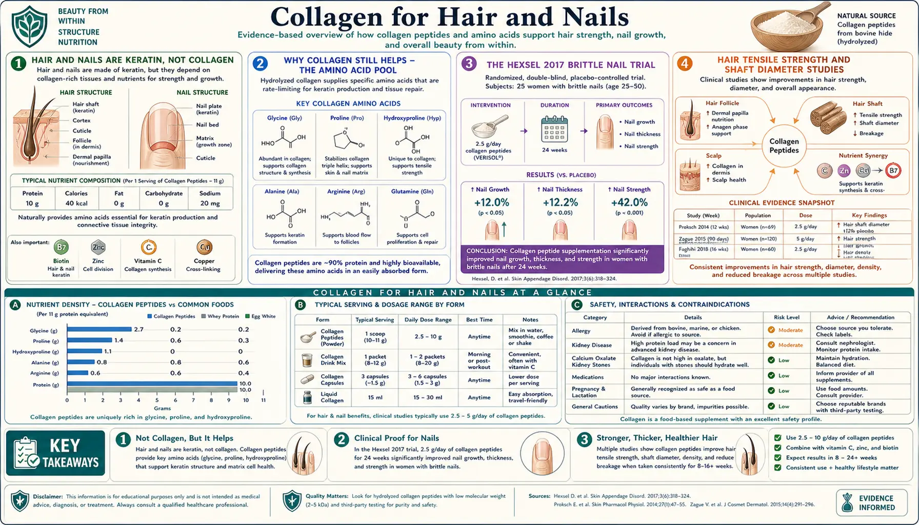 Hair and Nails — scientific infographic poster