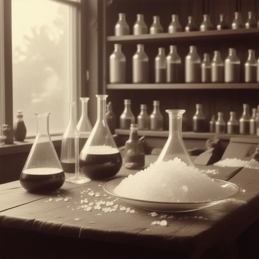 Silver-white crystals; arginine is named from the Greek for silver