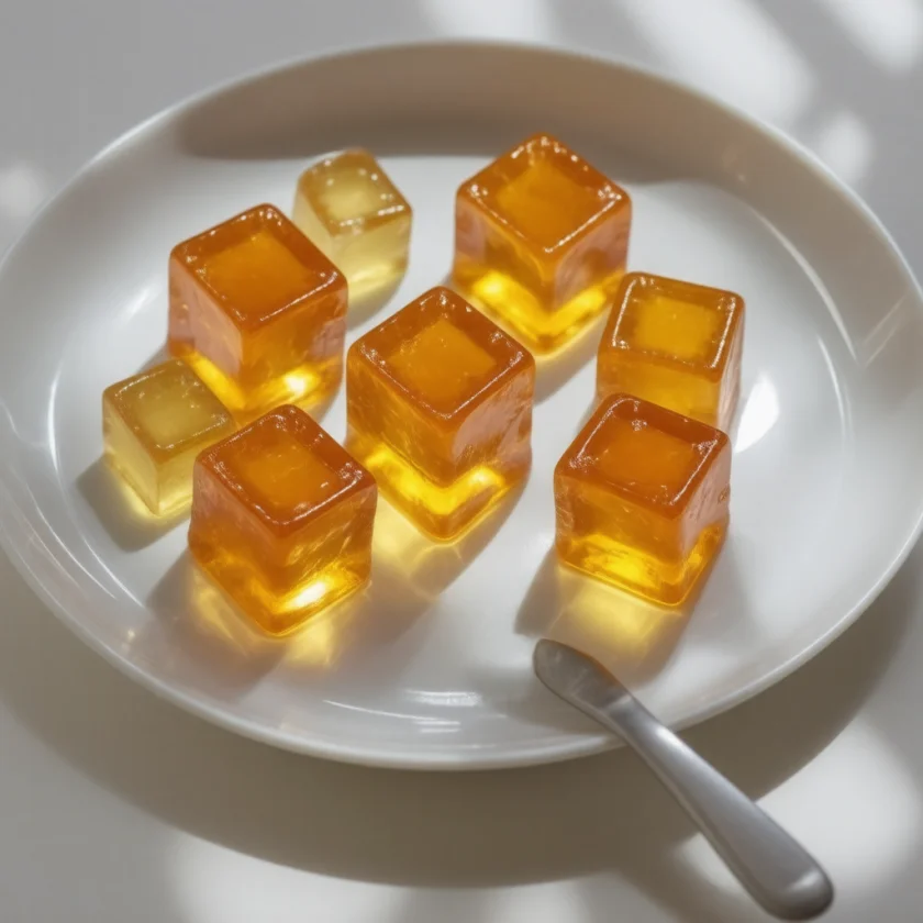 Gelatin, rich in glycine and proline