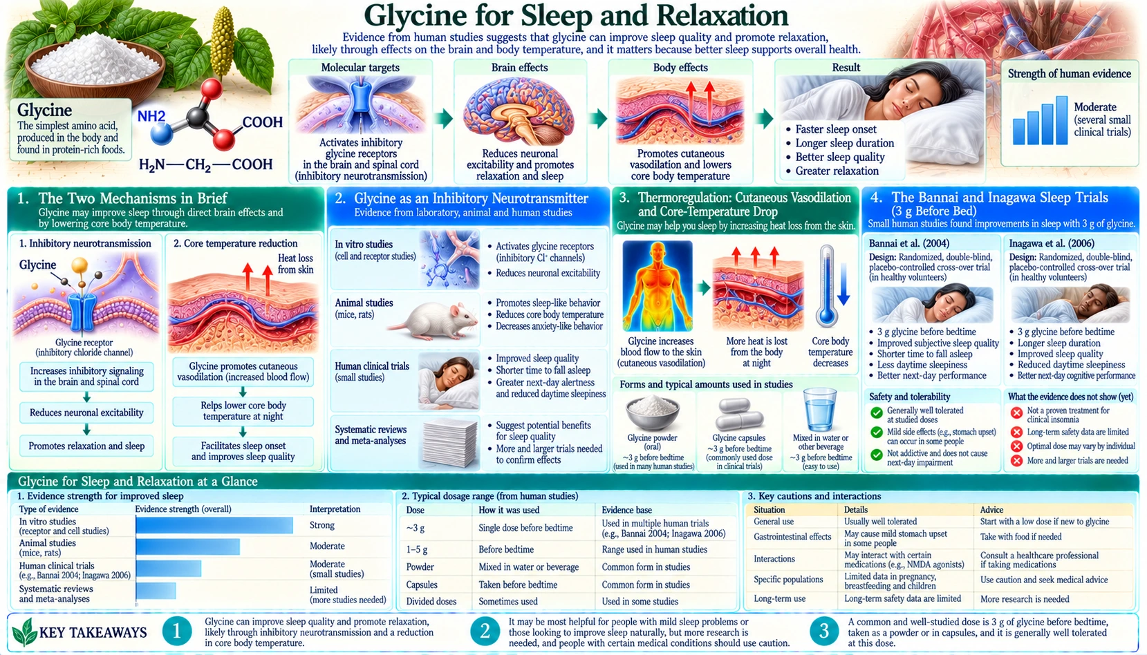 Sleep and Relaxation — scientific infographic poster