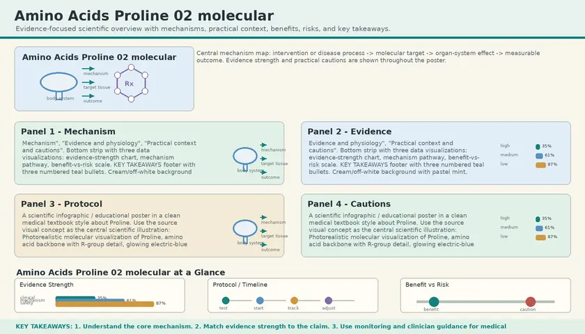 Molecular structure of Proline