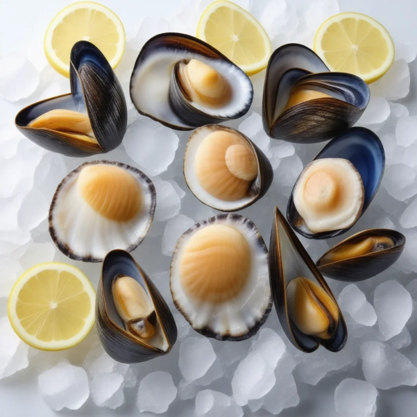 Scallops, mussels and clams, the richest taurine sources