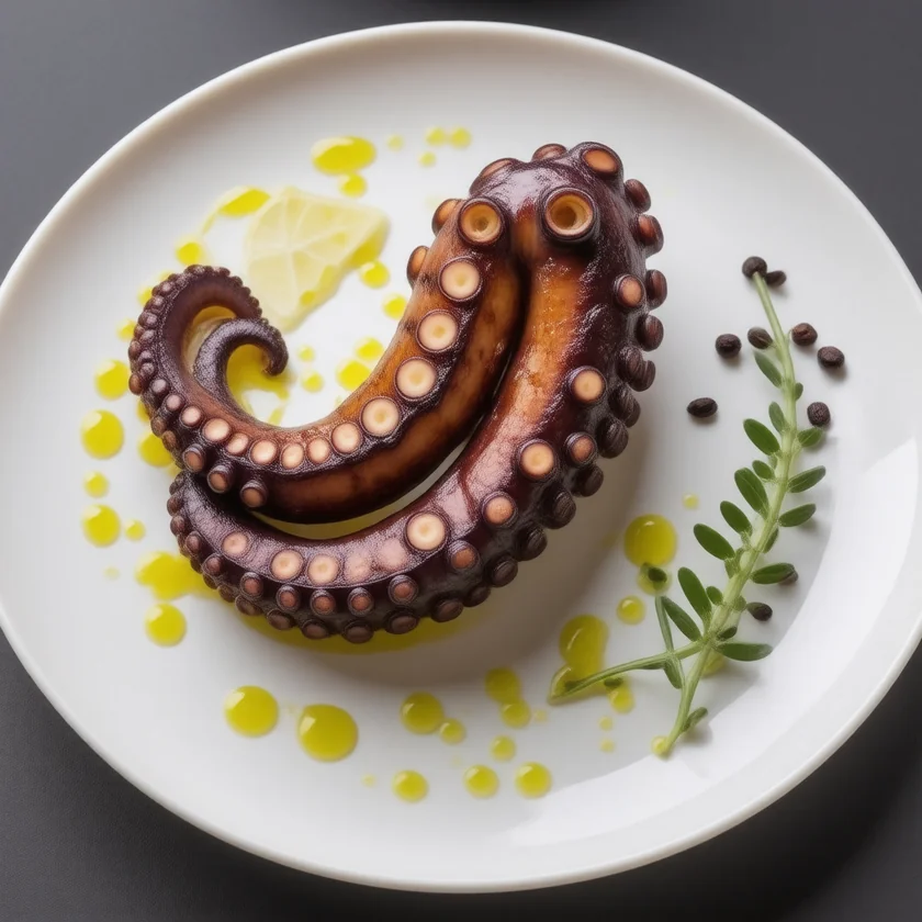 Grilled octopus; cephalopods are rich in taurine