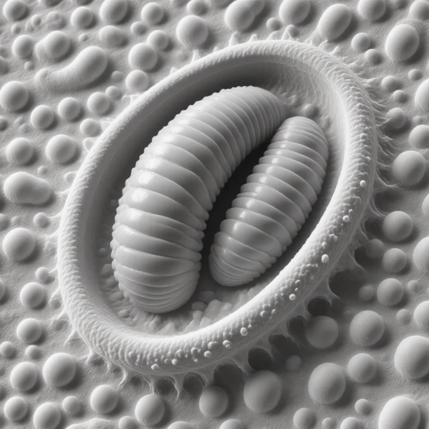 A mitochondrion, the cell's energy compartment