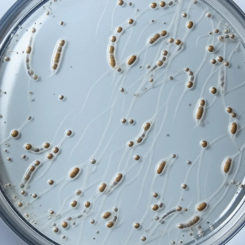 C. elegans worms, used in the fertility experiments