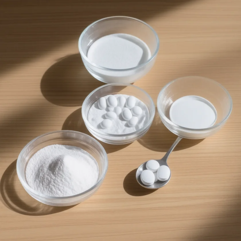 Lysine as powder, capsules and tablets