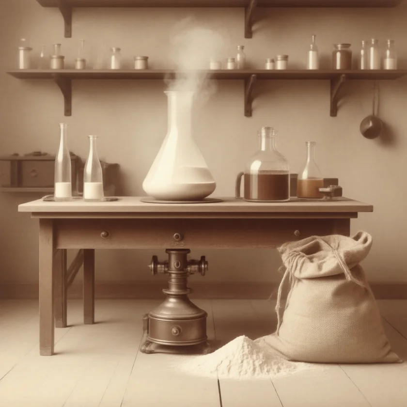 Boiling wheat gluten in acid, as in 1866