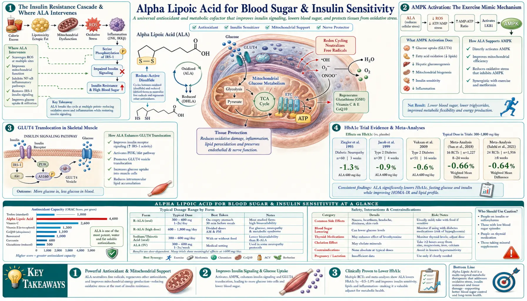 Blood Sugar — scientific infographic poster