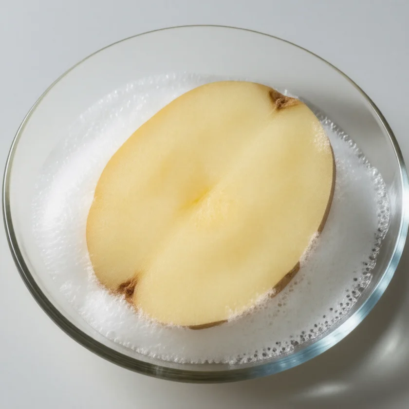 Potato catalase making bubbles from peroxide