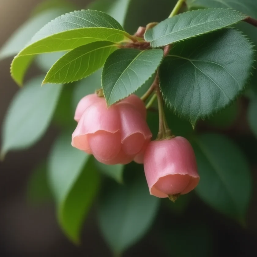 Bilberry flowers in spring