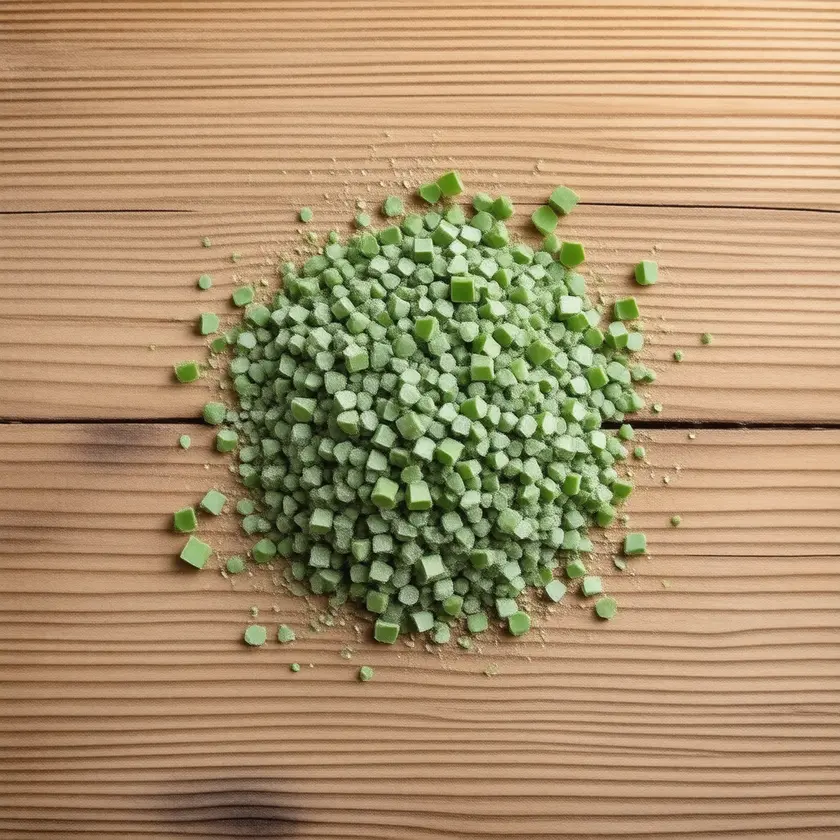 Still-life of fresh Chlorella as whole food
