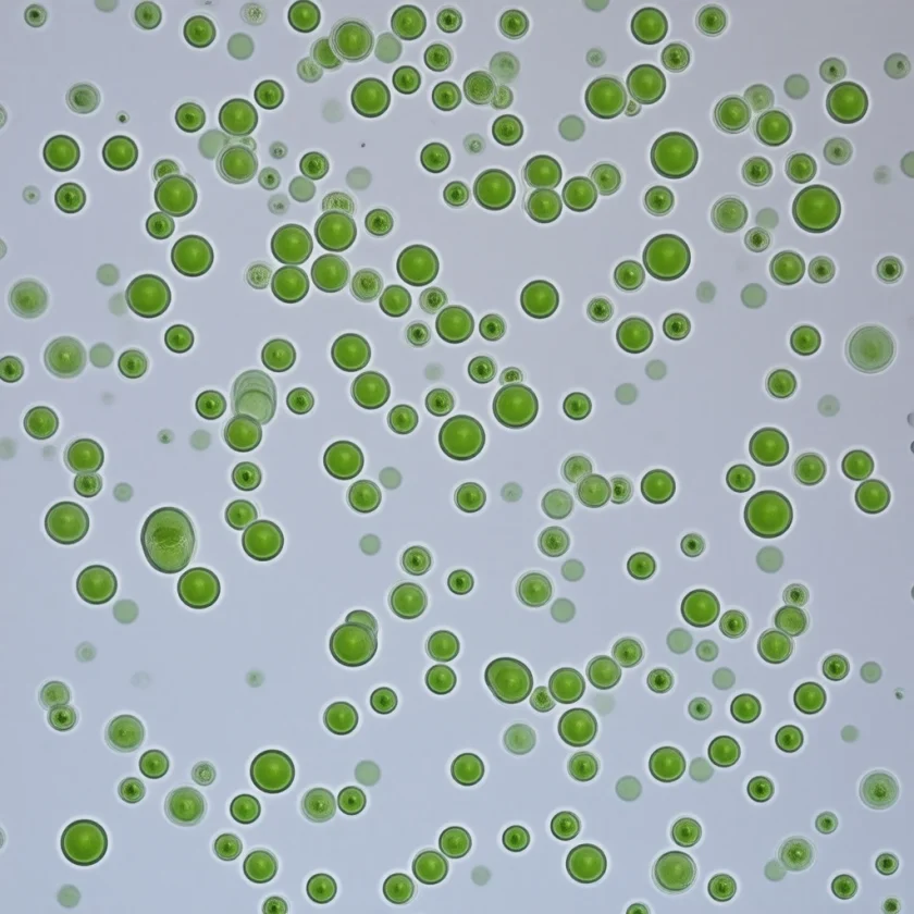 Chlorella, a single-celled green alga