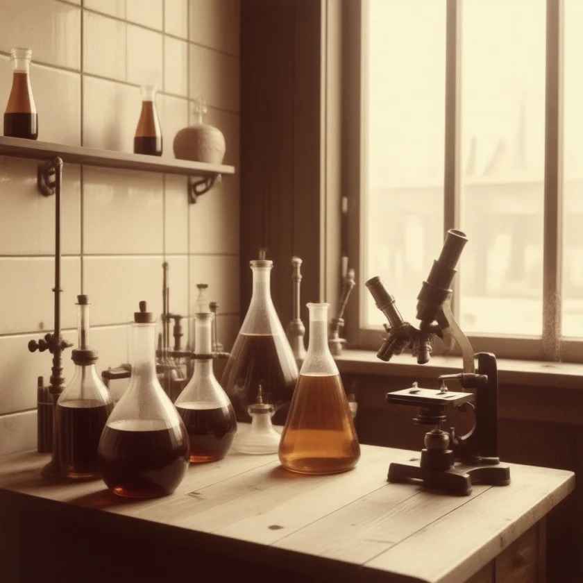 A university laboratory of the 1940s