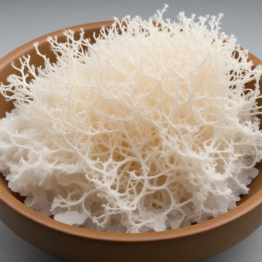 Dried sea moss before soaking