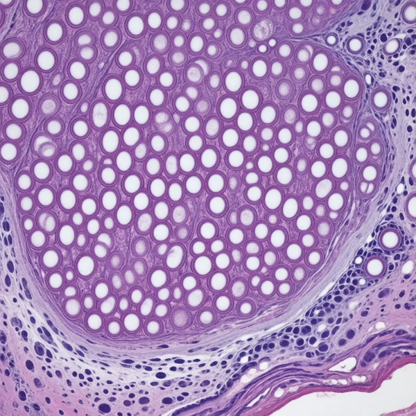 Colon lining with its mucus-making cells