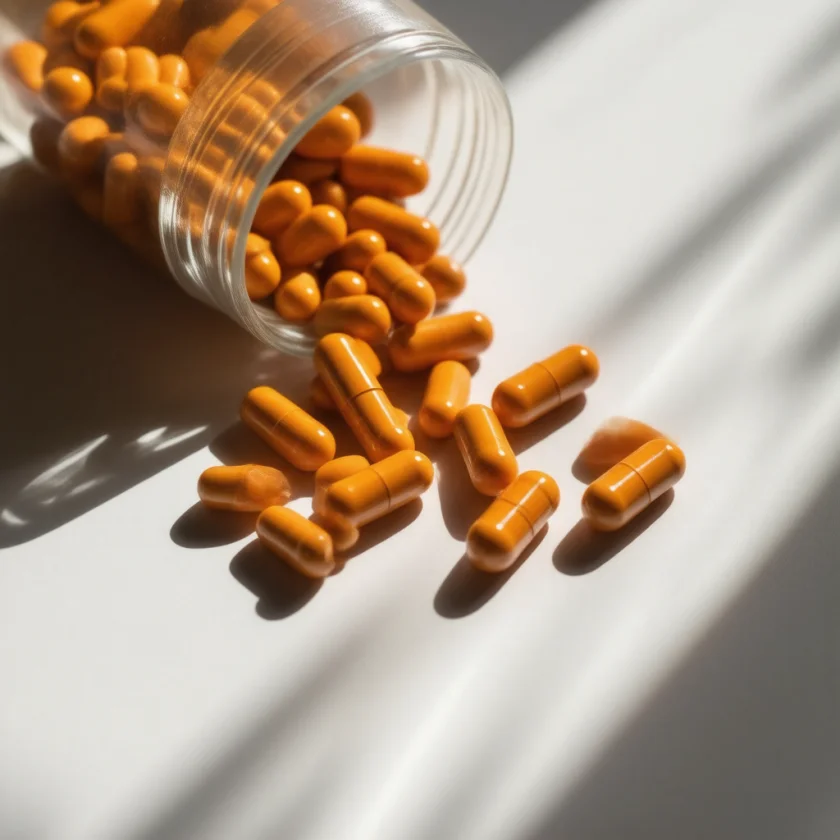 High-dose beta-carotene supplement capsules
