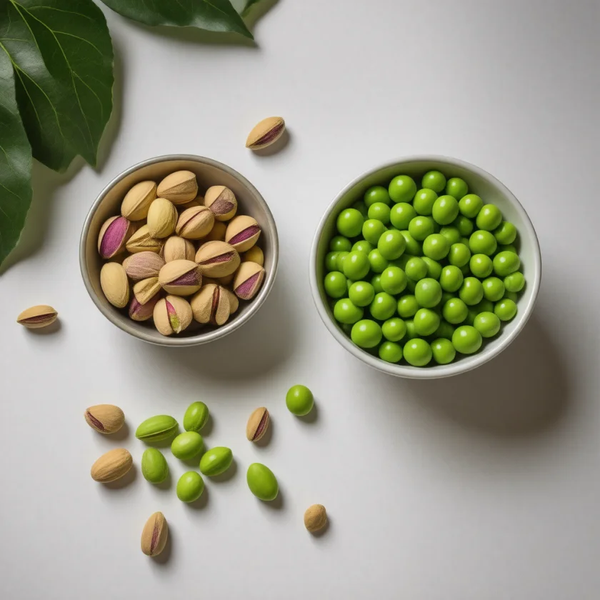 Pistachios and peas, sources of lutein