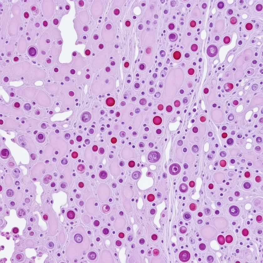 Brain tissue and its small blood vessels