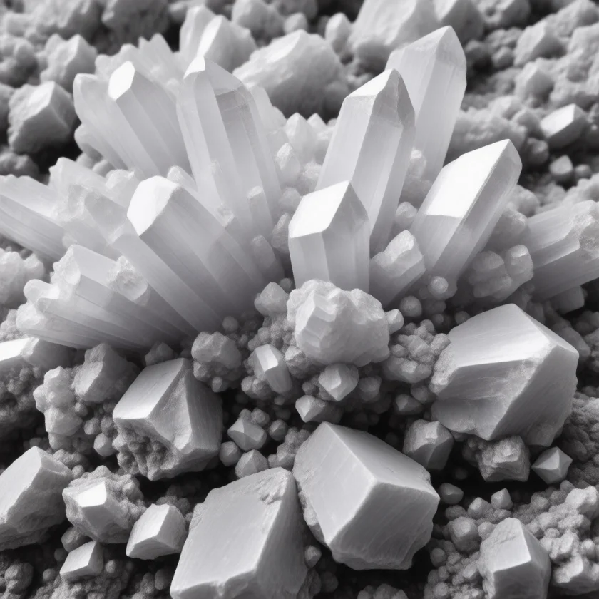 Fisetin crystals, magnified