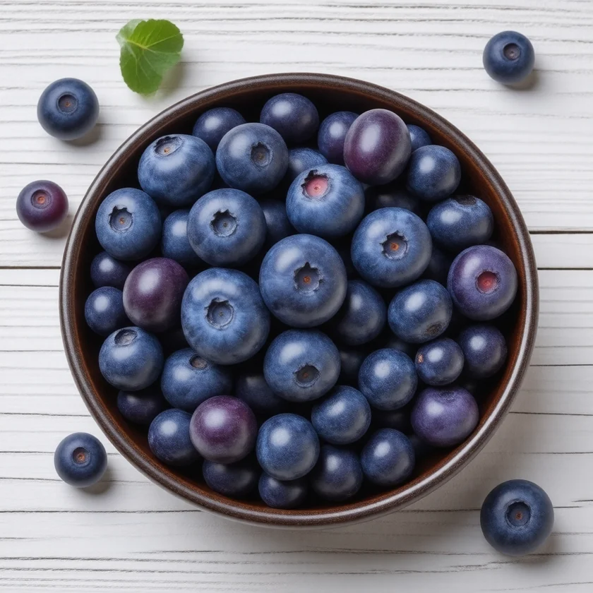 Berries, rich in blue-purple anthocyanins