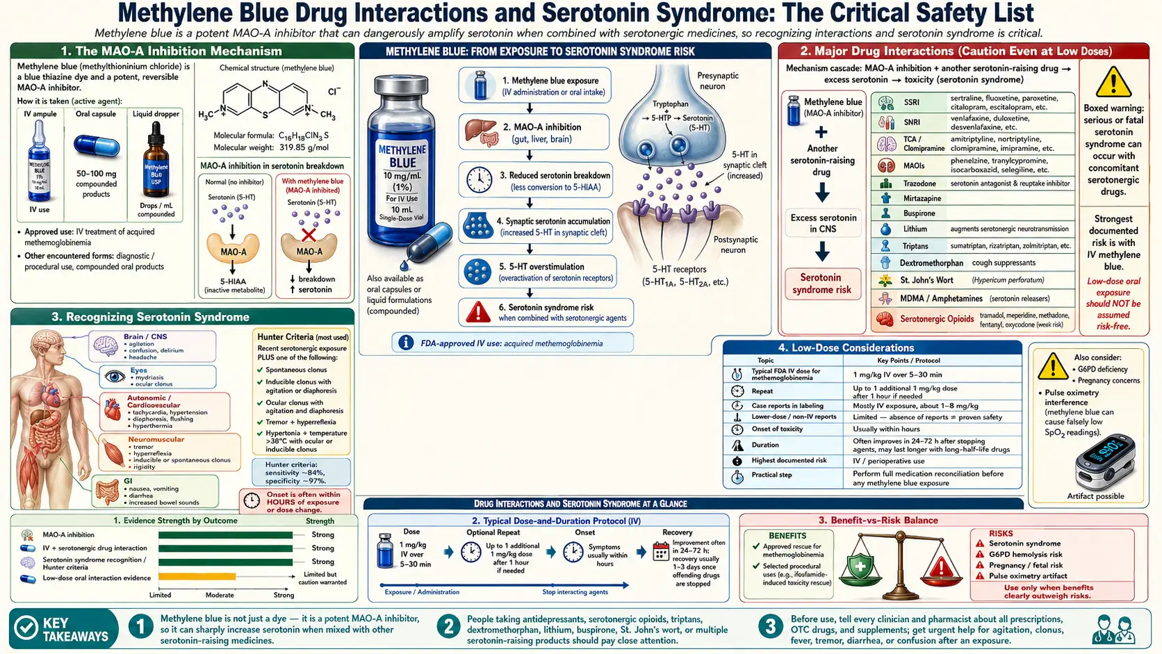 Drug Interactions and Serotonin Syndrome — scientific infographic poster