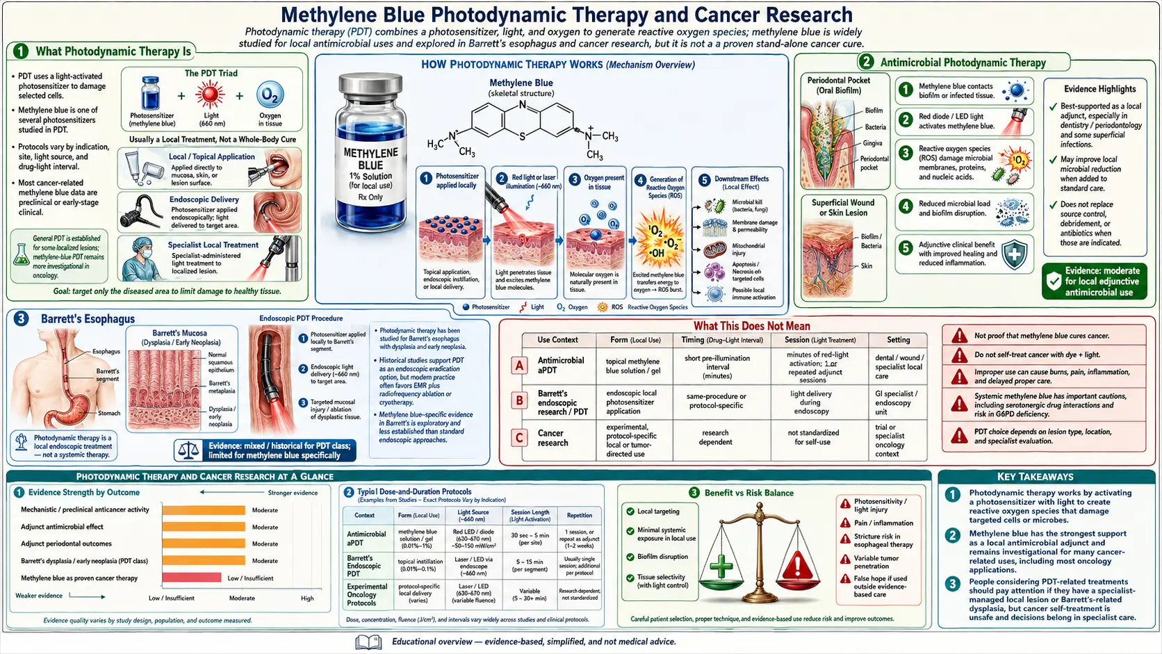 Photodynamic Therapy and Cancer Research — scientific infographic poster
