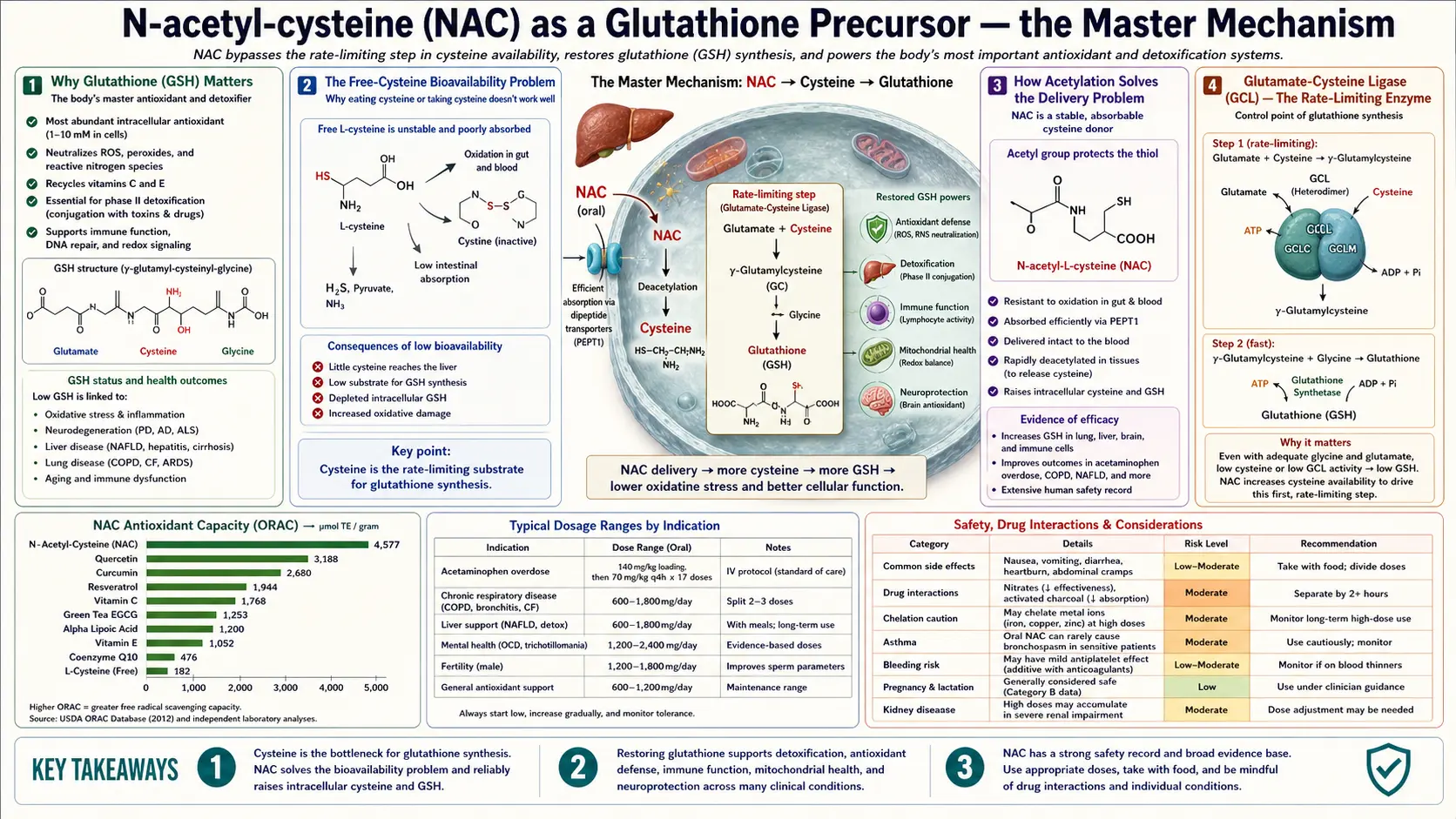 Glutathione Precursor — scientific infographic poster