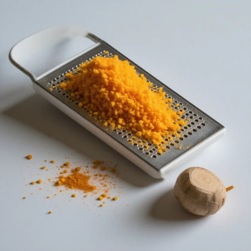Freshly grated turmeric root