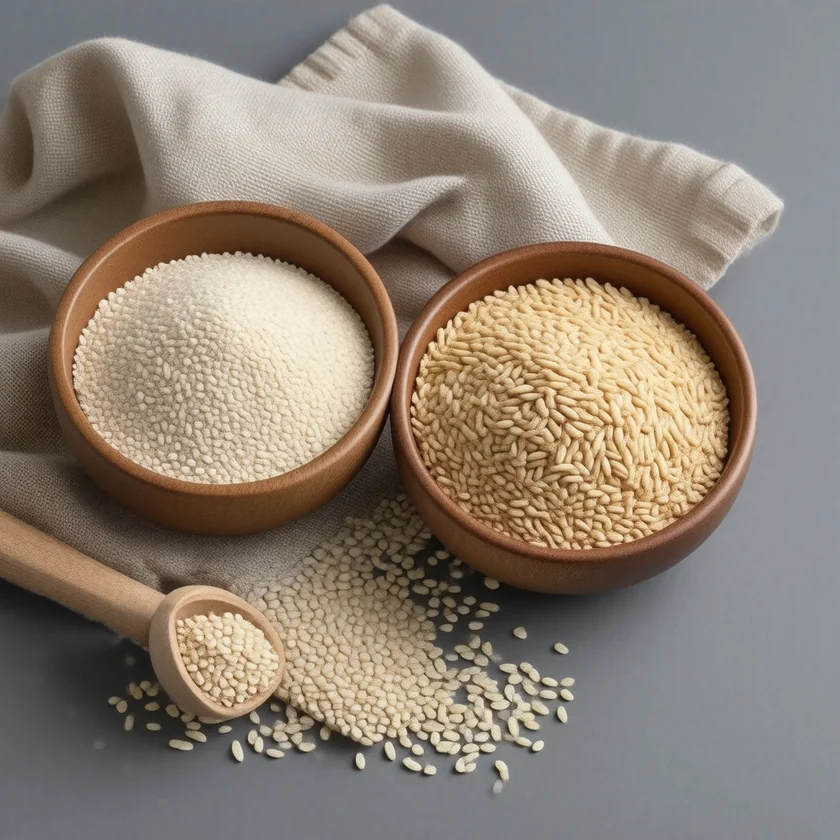 Rice bran and wheat bran, rich in ferulic acid