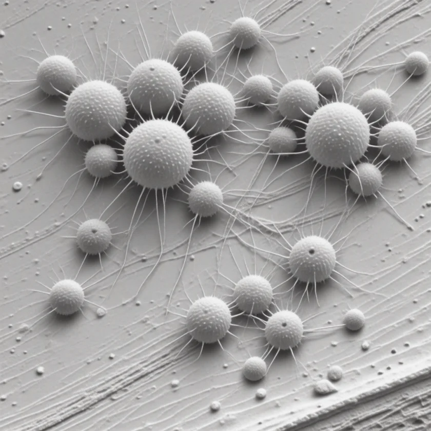 Activated platelets clumping, the first step of a clot
