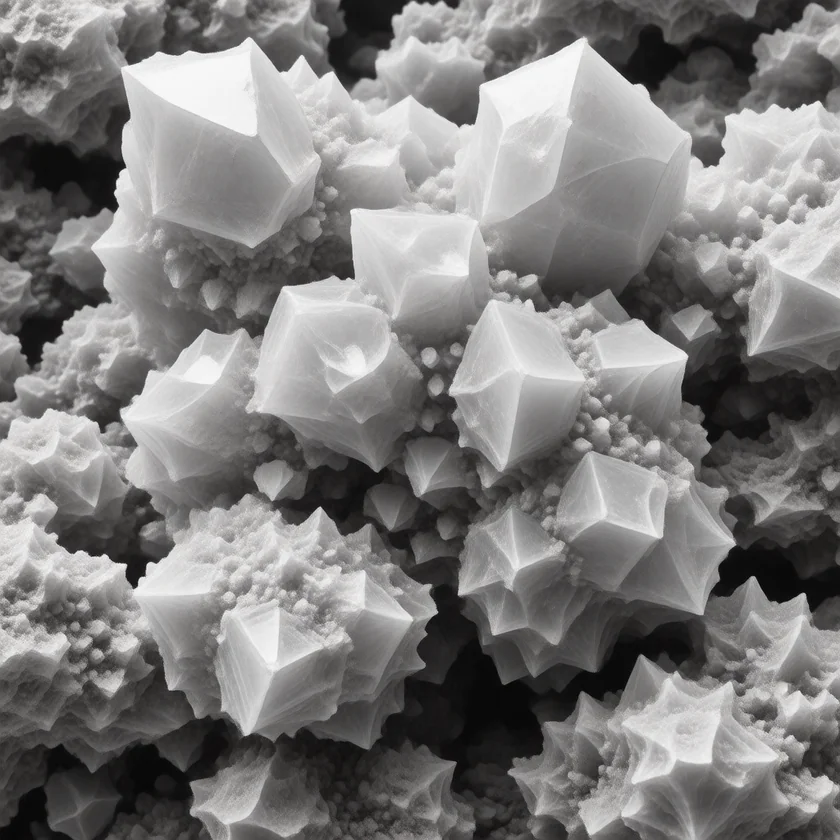 CoQ10 crystals, magnified