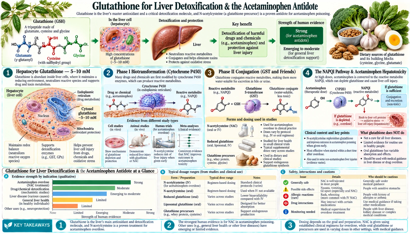 Liver Detoxification — scientific infographic poster
