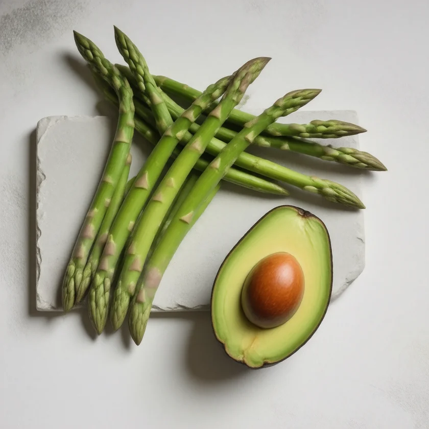Asparagus and avocado, foods rich in glutathione