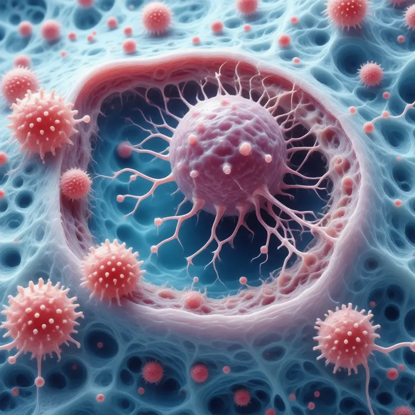 Human tissue infected by Bacillus subtilis