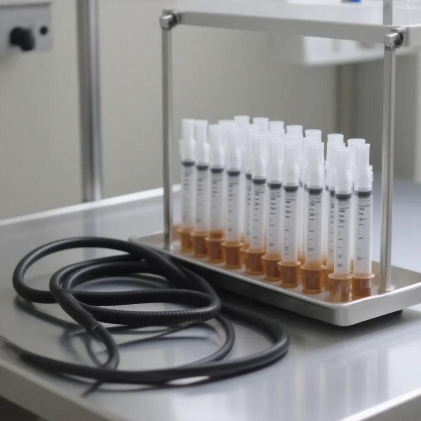 A colonoscope, one route for delivering a stool transplant