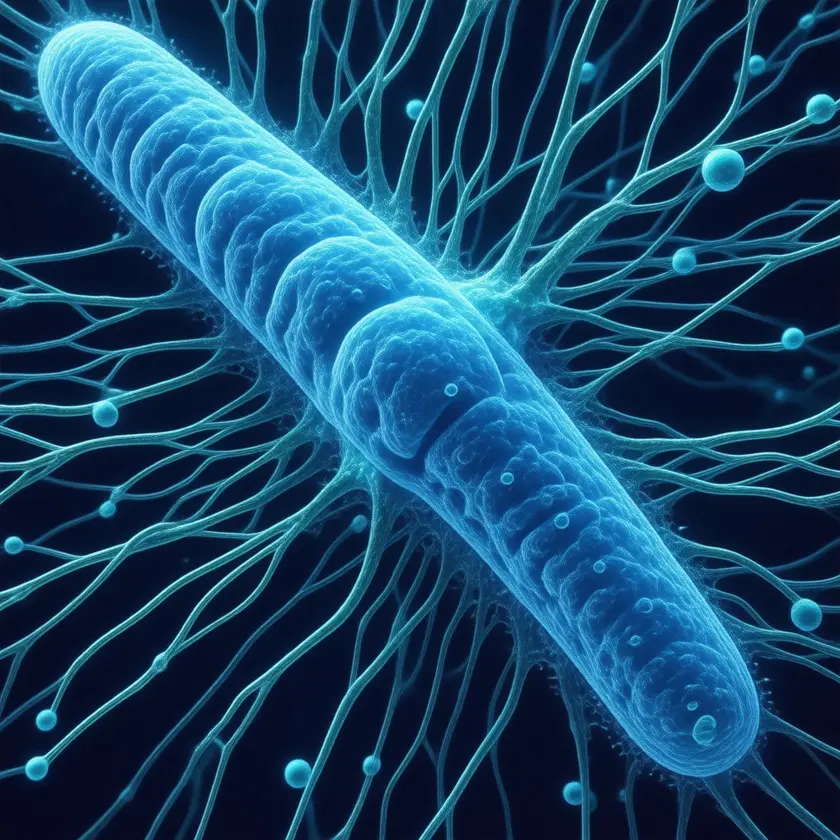 Microscopic view of Escherichia coli