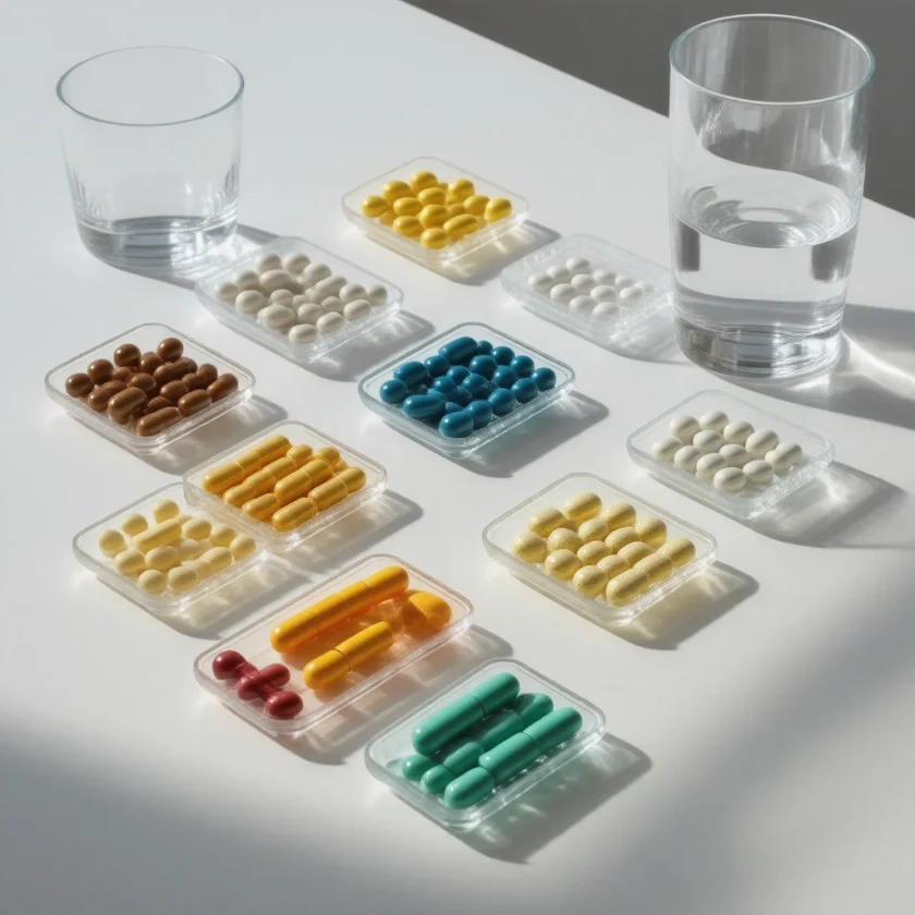 A combination regimen of acid blocker and antibiotics