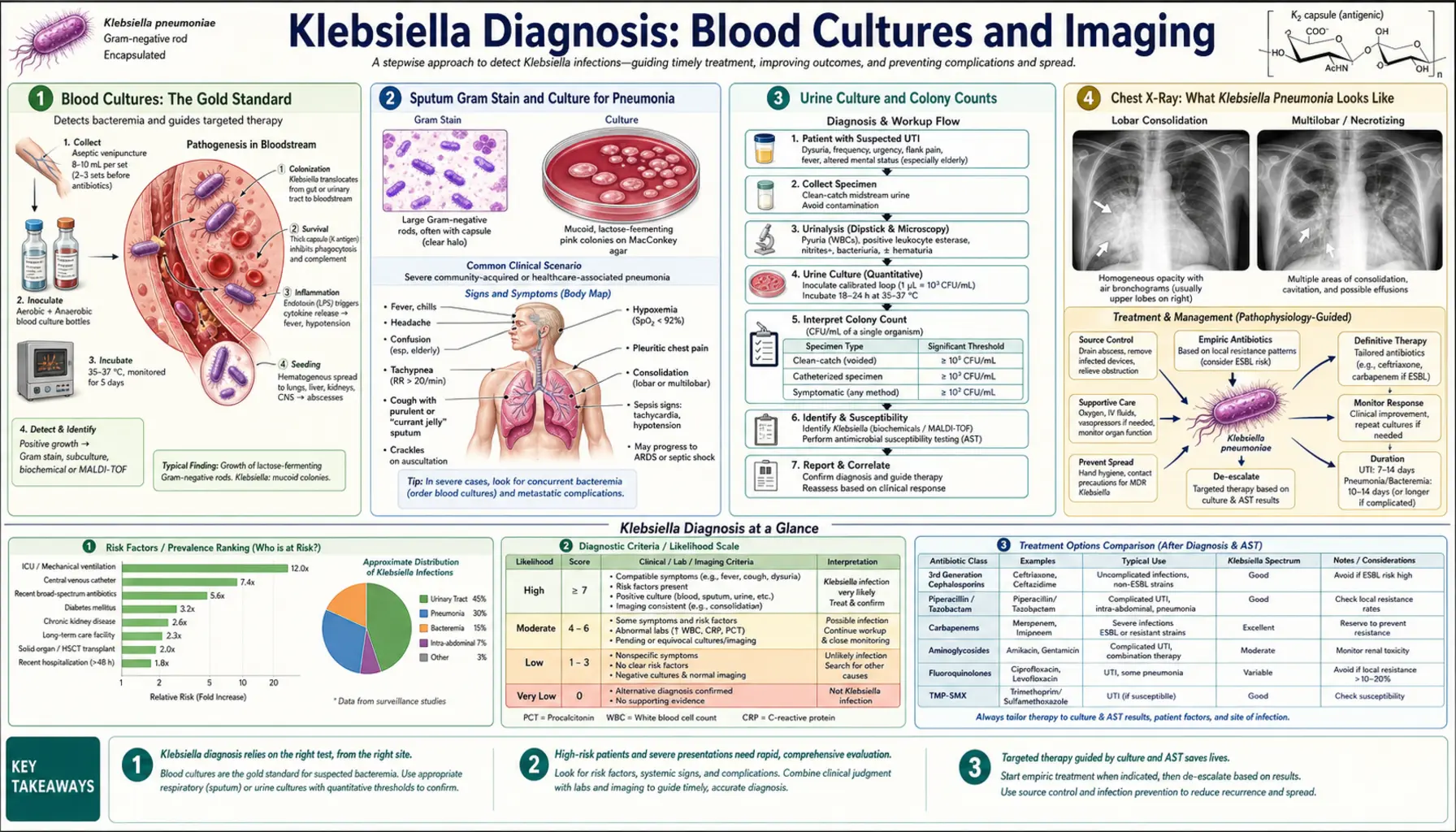 Diagnosis Blood Cultures and Imaging — scientific infographic poster