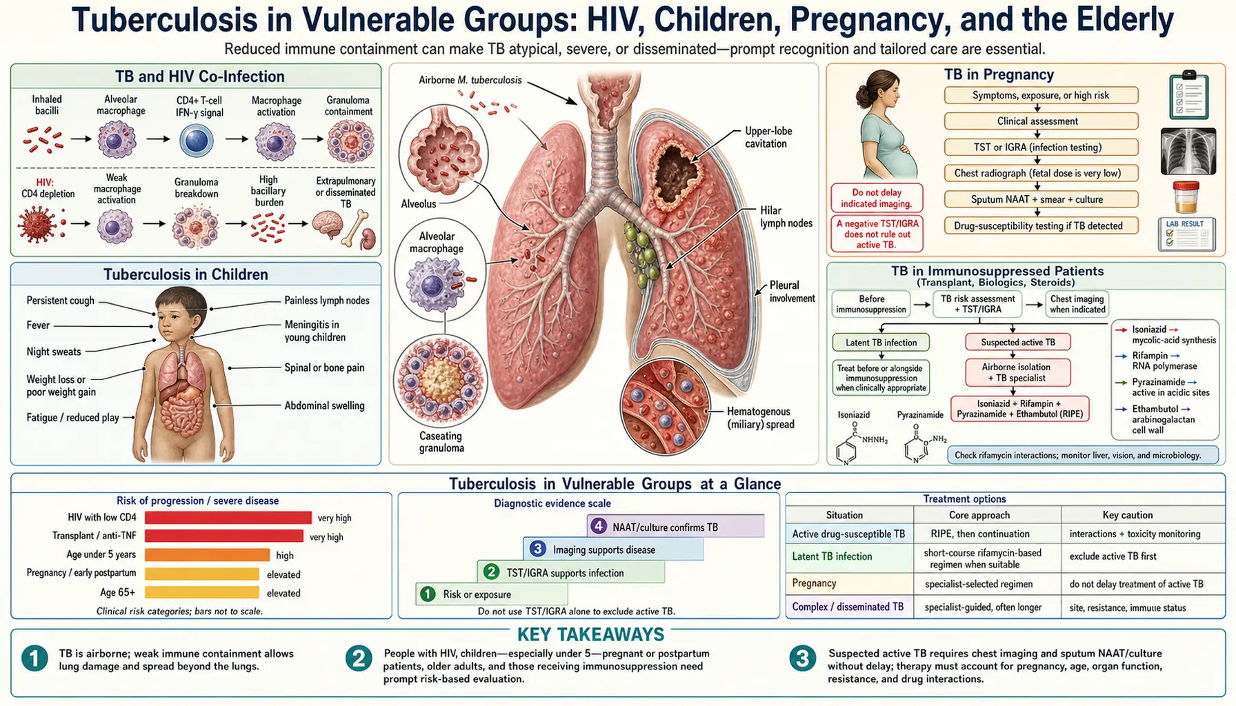 TB in Vulnerable Groups — scientific infographic poster