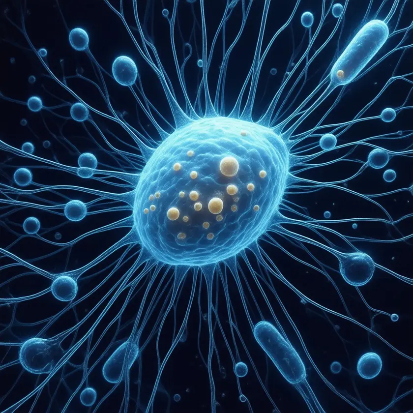 Microscopic view of Salmonella typhimurium