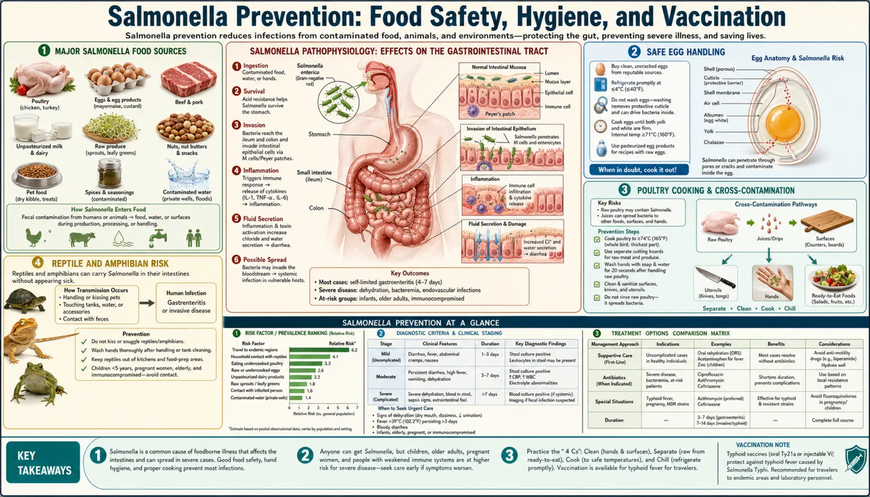 Food Safety and Prevention — scientific infographic poster