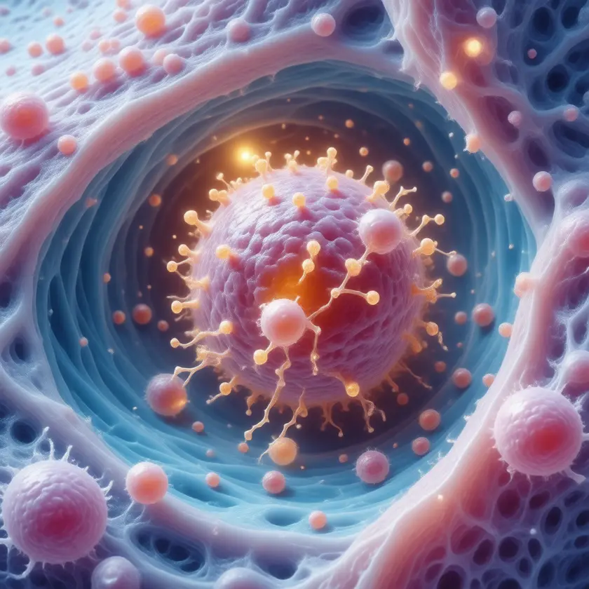 Human tissue infected by Staphylococcus aureus