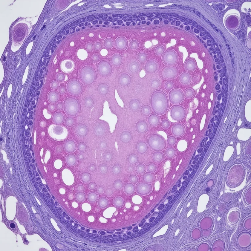 Purkinje fibres, part of the heart's wiring, described in 1839