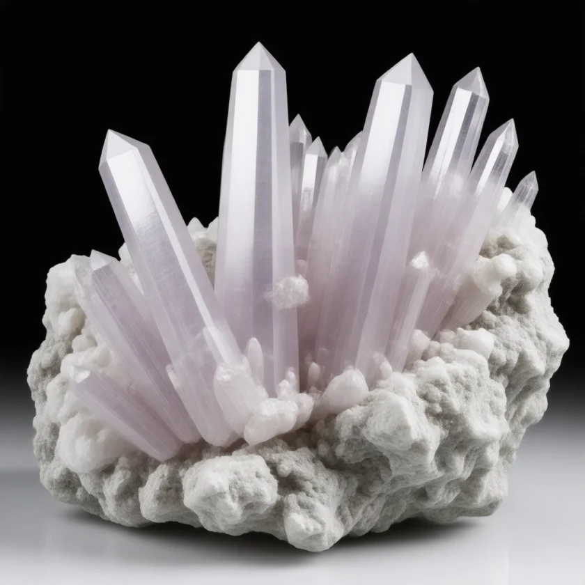 Spodumene, a lithium ore; prenatal lithium is linked to Ebstein's anomaly