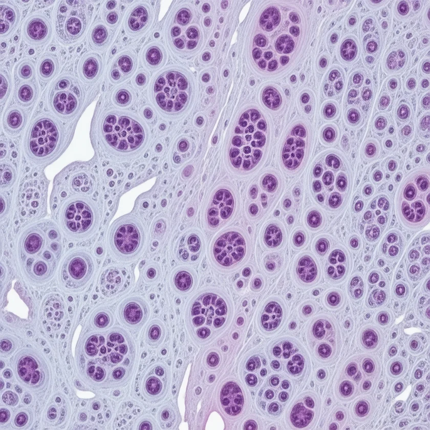 Abnormal cells in the lowest layer of sun-damaged skin